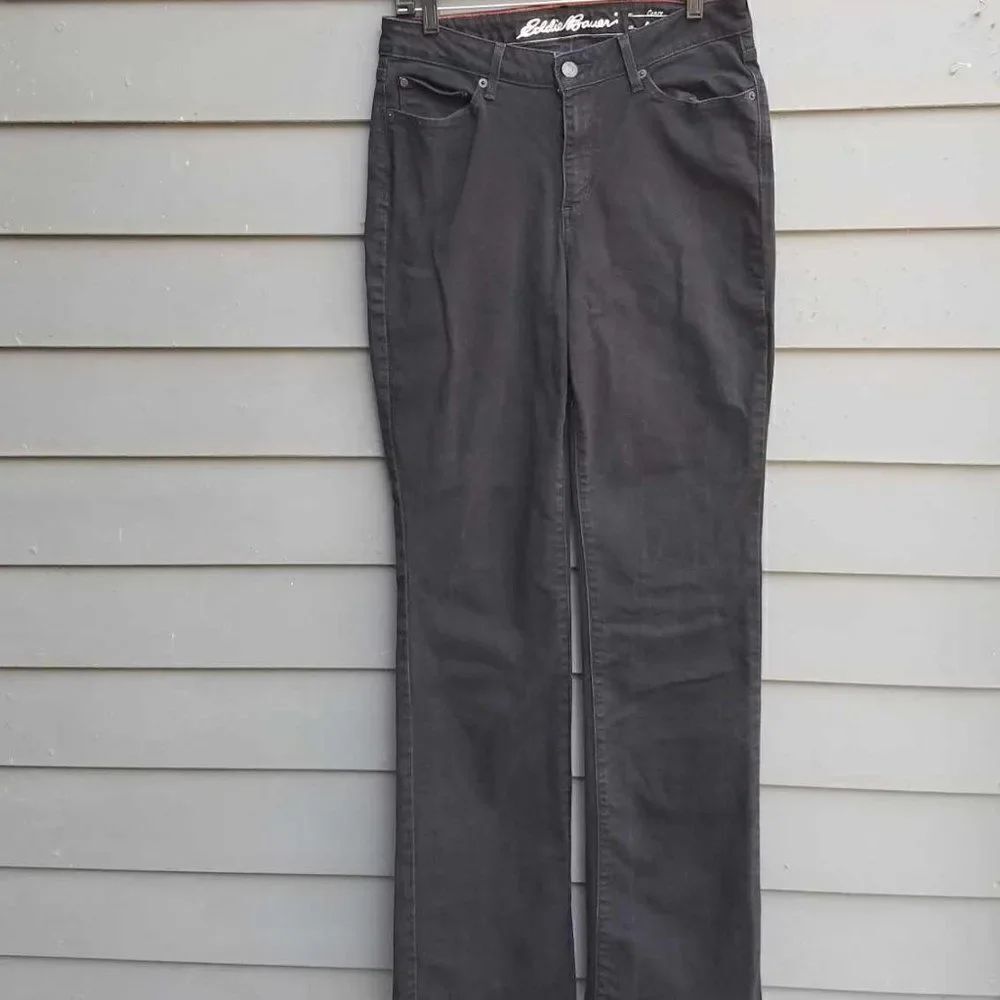 Eddie Bauer Curvy Boot cut Black Jeans Size T8